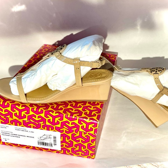 Tory Burch Miller T-Strap Sandal Wedge - Picture 5 of 5